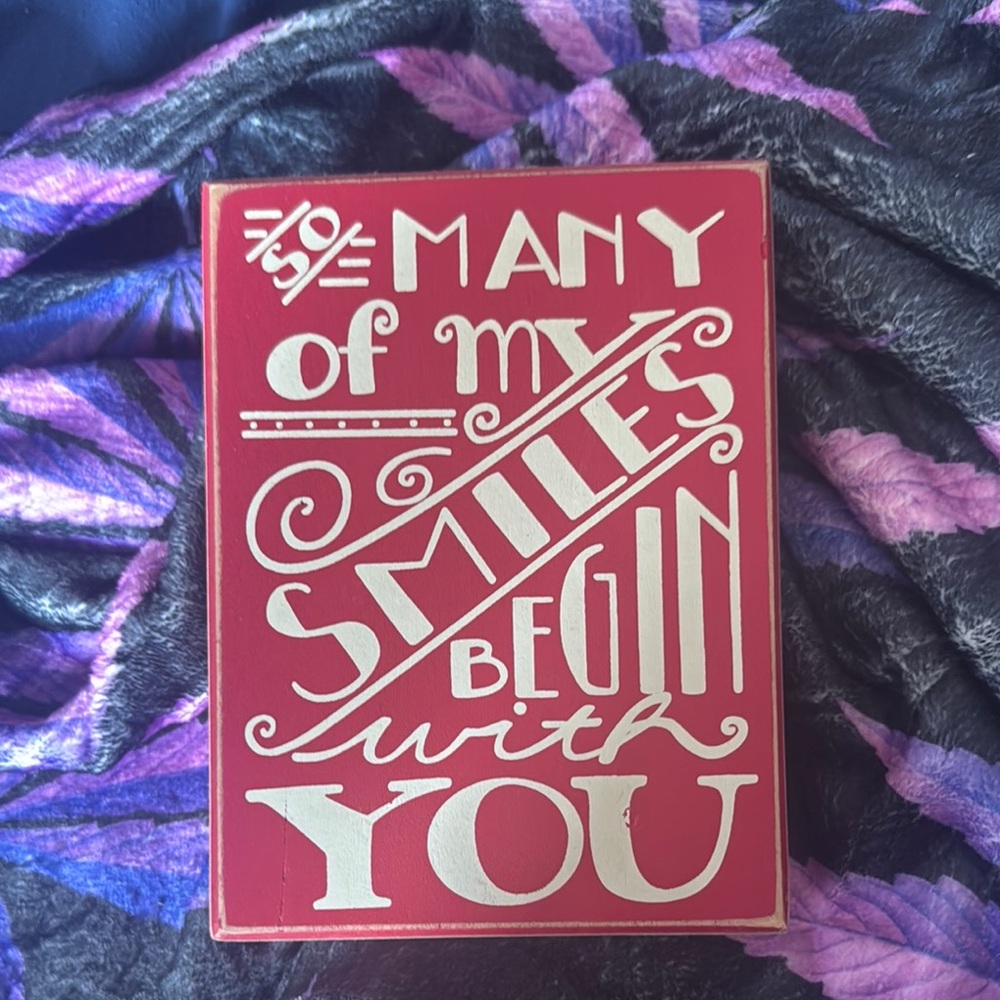 Inspirational Red and White Wall Art